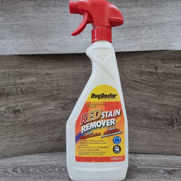 Tahranpoistoaine RED Stain Remover mattoihin, verhoiluun ja kankaisiin